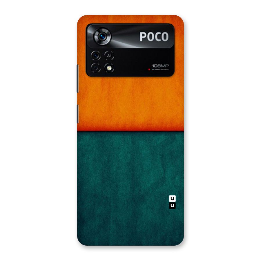 Orange Green Shade Back Case for Poco X4 Pro 5G
