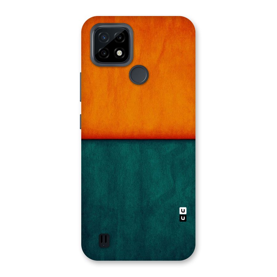 Orange Green Shade Back Case for Realme C21