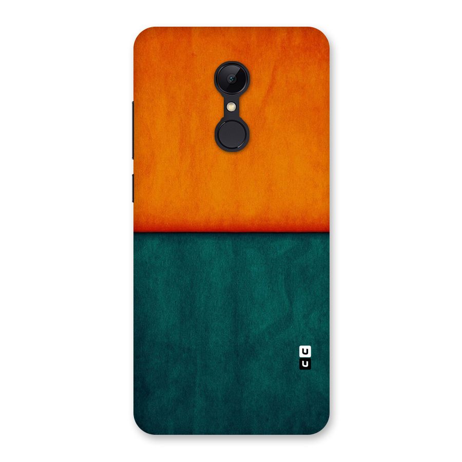 Orange Green Shade Back Case for Redmi 5