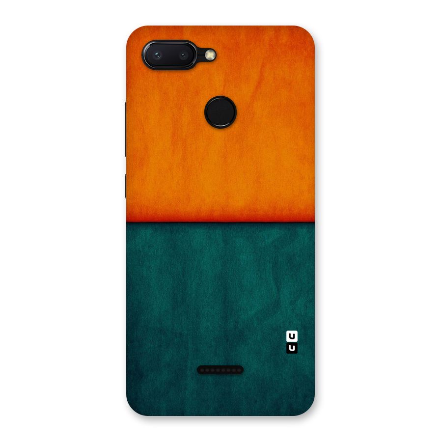 Orange Green Shade Back Case for Redmi 6