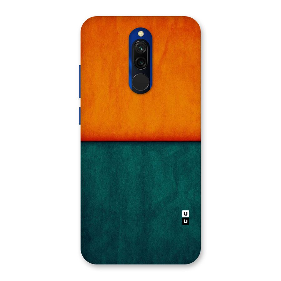 Orange Green Shade Back Case for Redmi 8