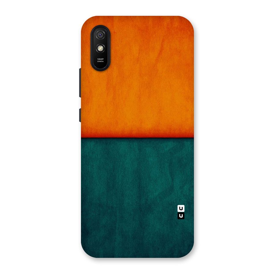 Orange Green Shade Back Case for Redmi 9A