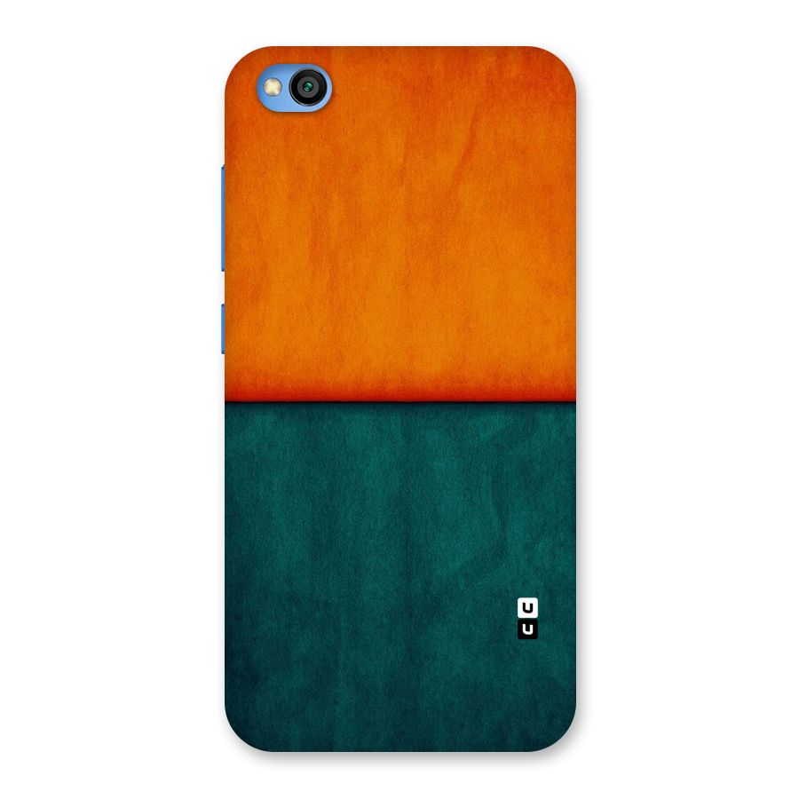 Orange Green Shade Back Case for Redmi Go