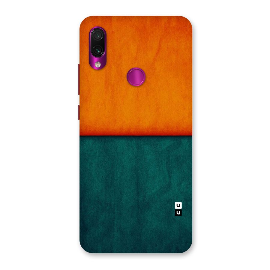 Orange Green Shade Back Case for Redmi Note 7 Pro
