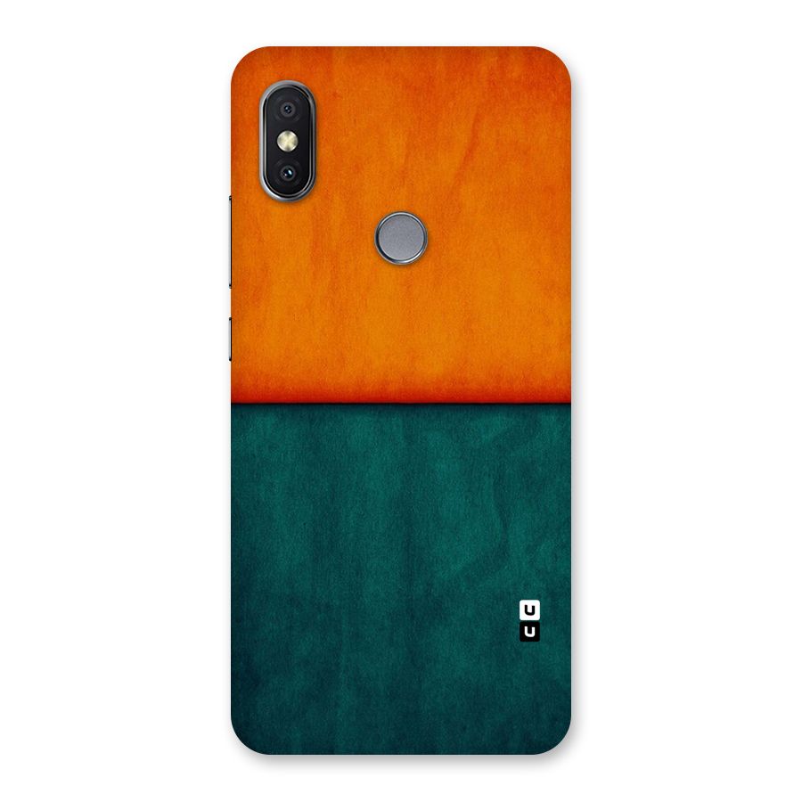 Orange Green Shade Back Case for Redmi Y2