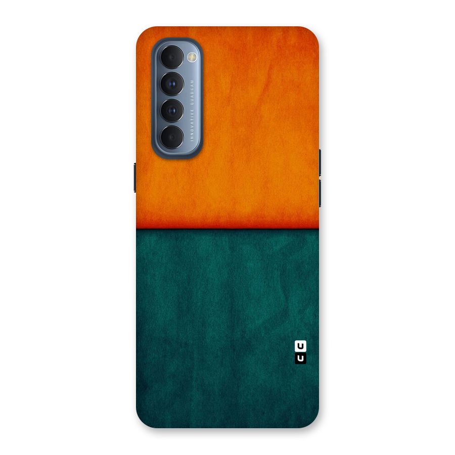Orange Green Shade Back Case for Reno4 Pro