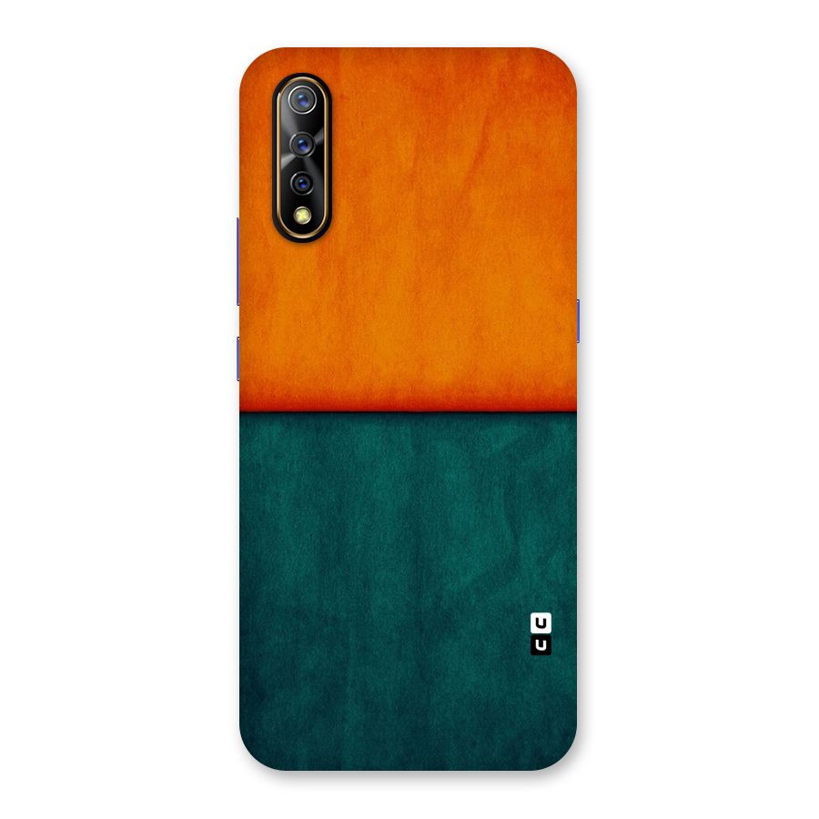Orange Green Shade Back Case for Vivo S1