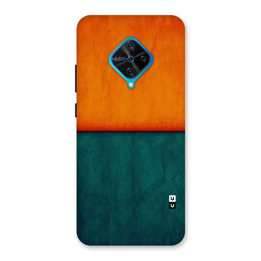 Orange Green Shade Back Case for Vivo S1 Pro