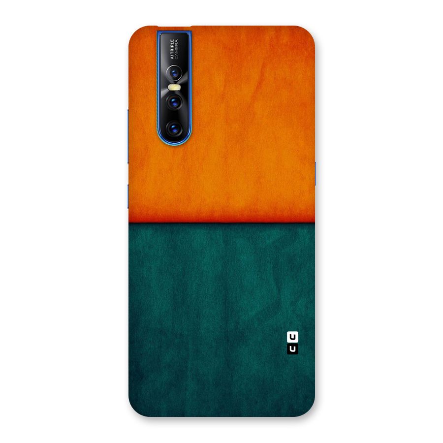 Orange Green Shade Back Case for Vivo V15 Pro