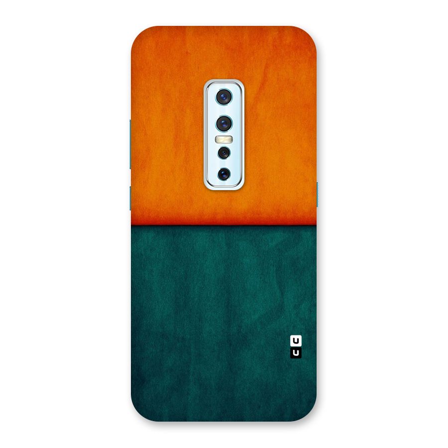 Orange Green Shade Back Case for Vivo V17 Pro