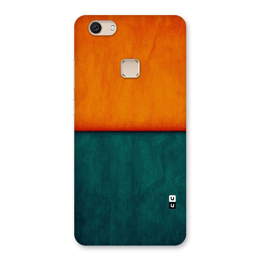 Orange Green Shade Back Case for Vivo V7