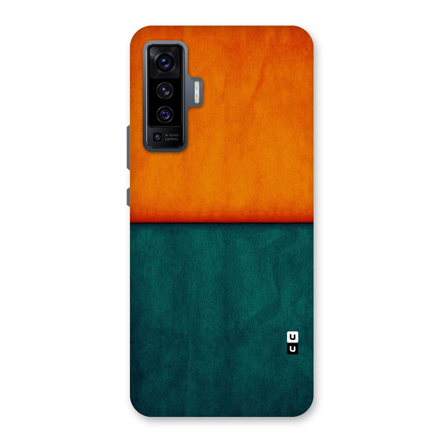 Orange Green Shade Back Case for Vivo X50