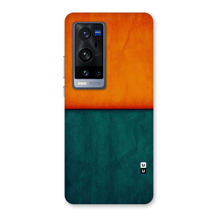 Orange Green Shade Back Case for Vivo X60 Pro Plus
