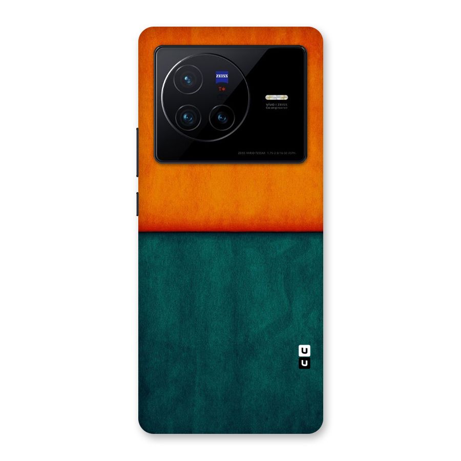 Orange Green Shade Back Case for Vivo X80