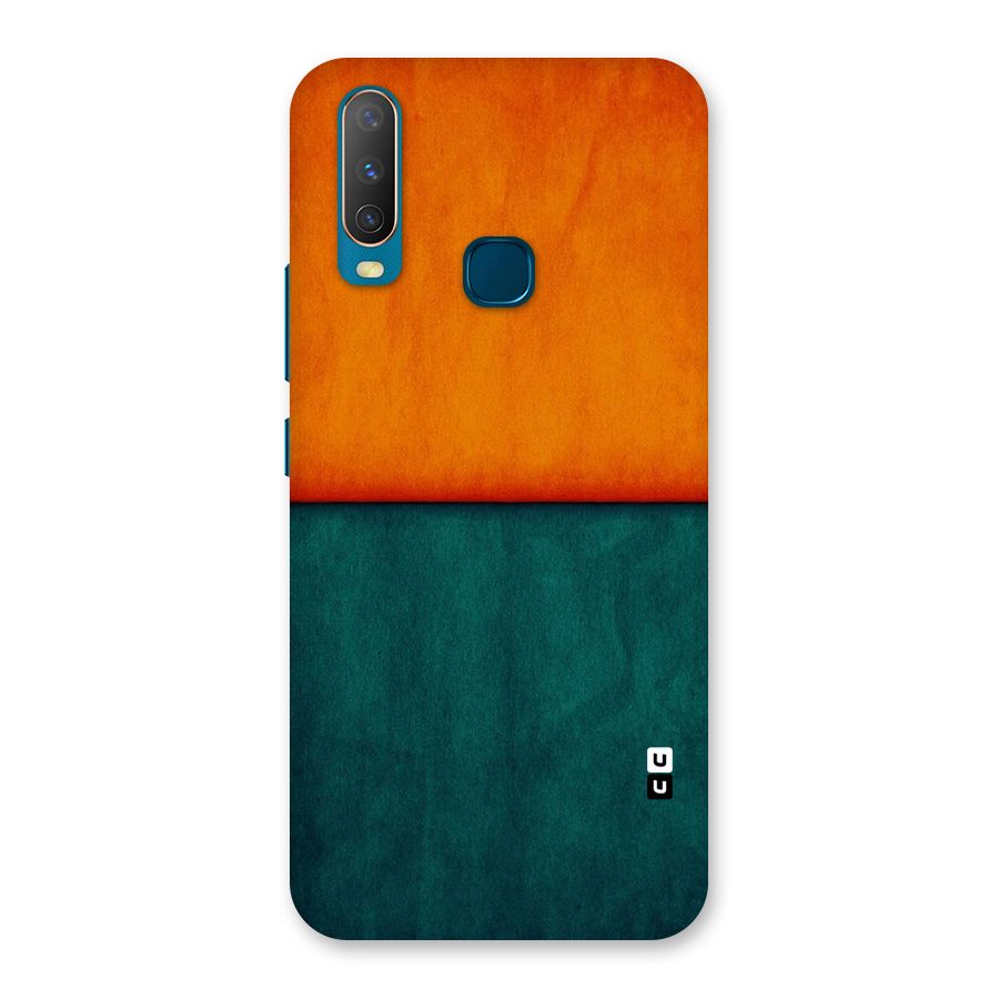 Orange Green Shade Back Case for Vivo Y15