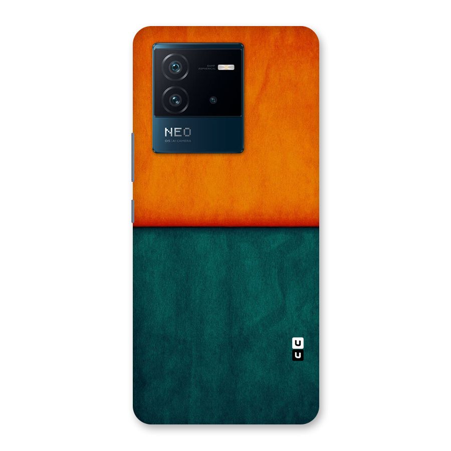 Orange Green Shade Back Case for Vivo iQOO Neo 6 5G
