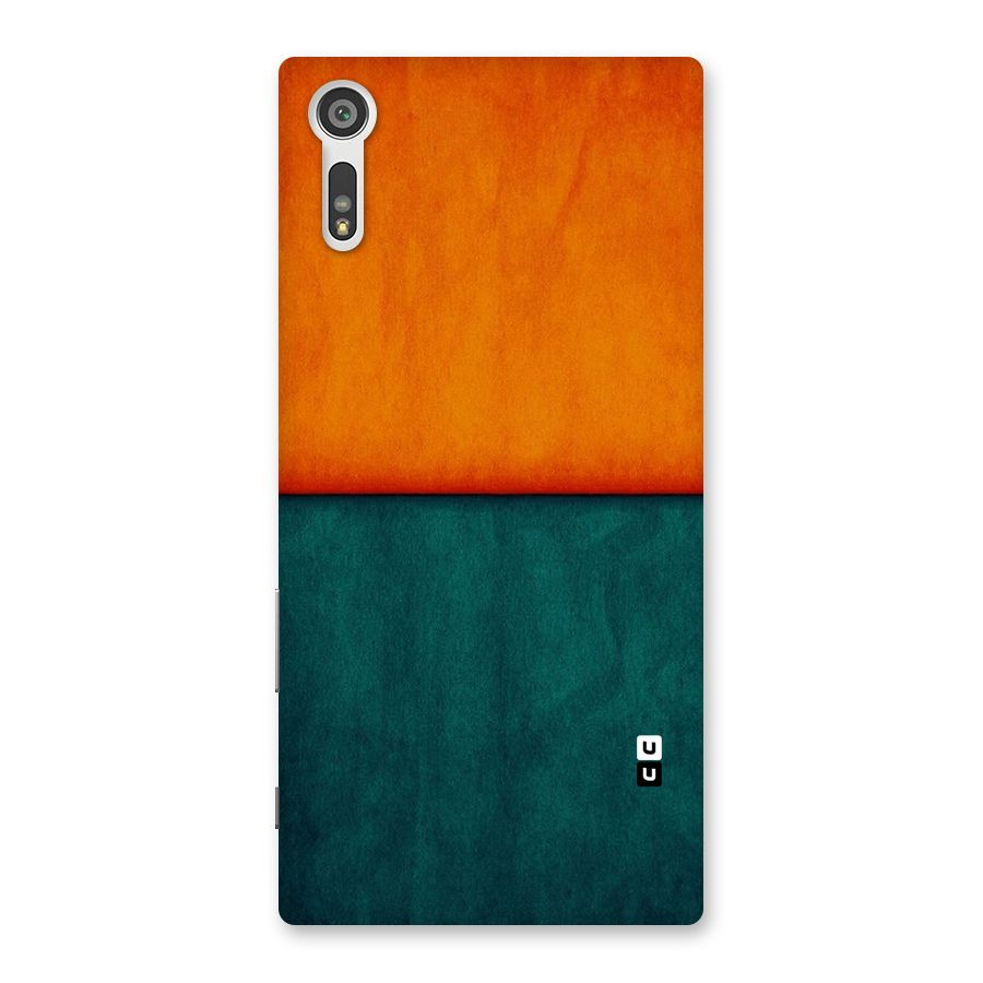 Orange Green Shade Back Case for Xperia XZ