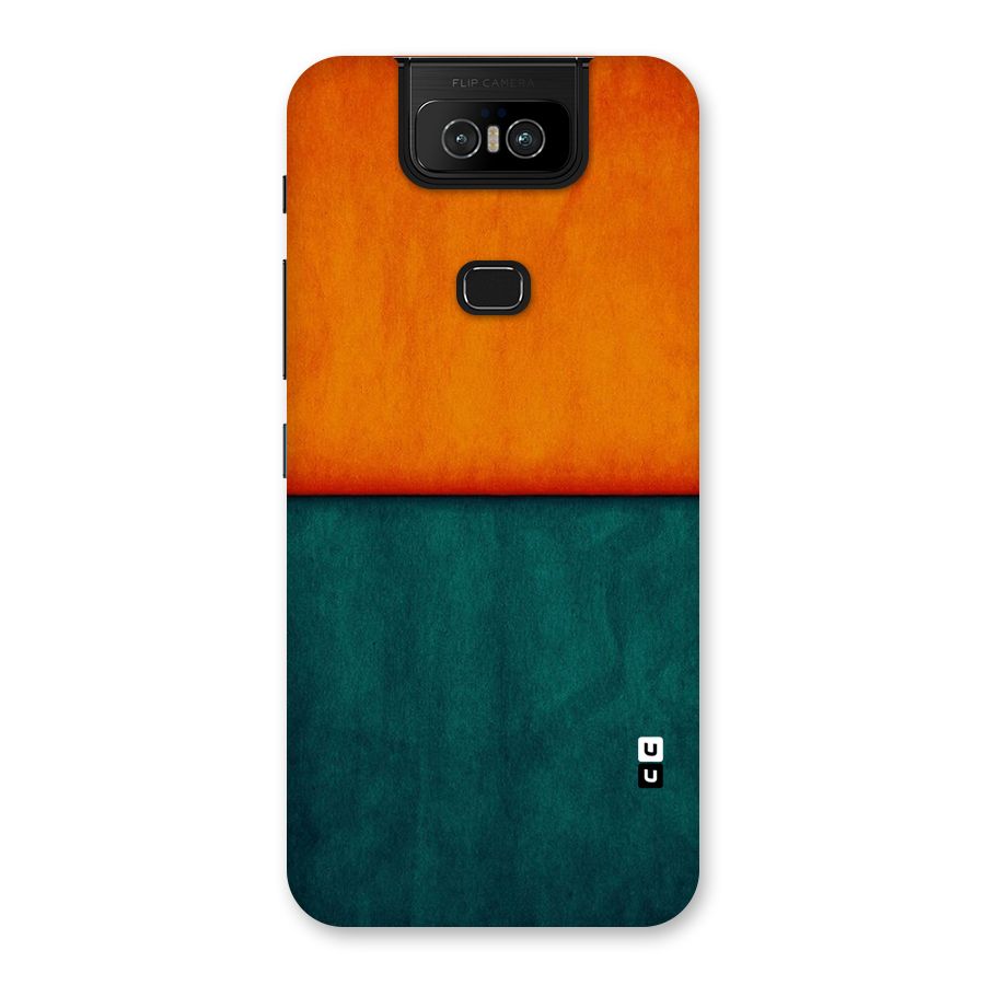 Orange Green Shade Back Case for Zenfone 6z