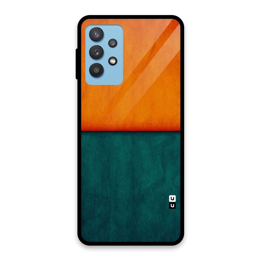 Orange Green Shade Glass Back Case for Galaxy M32 5G