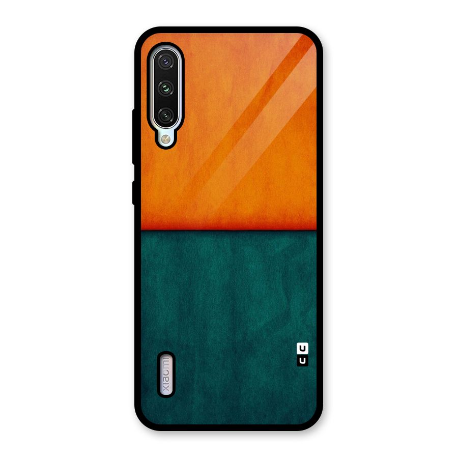 Orange Green Shade Glass Back Case for Mi A3