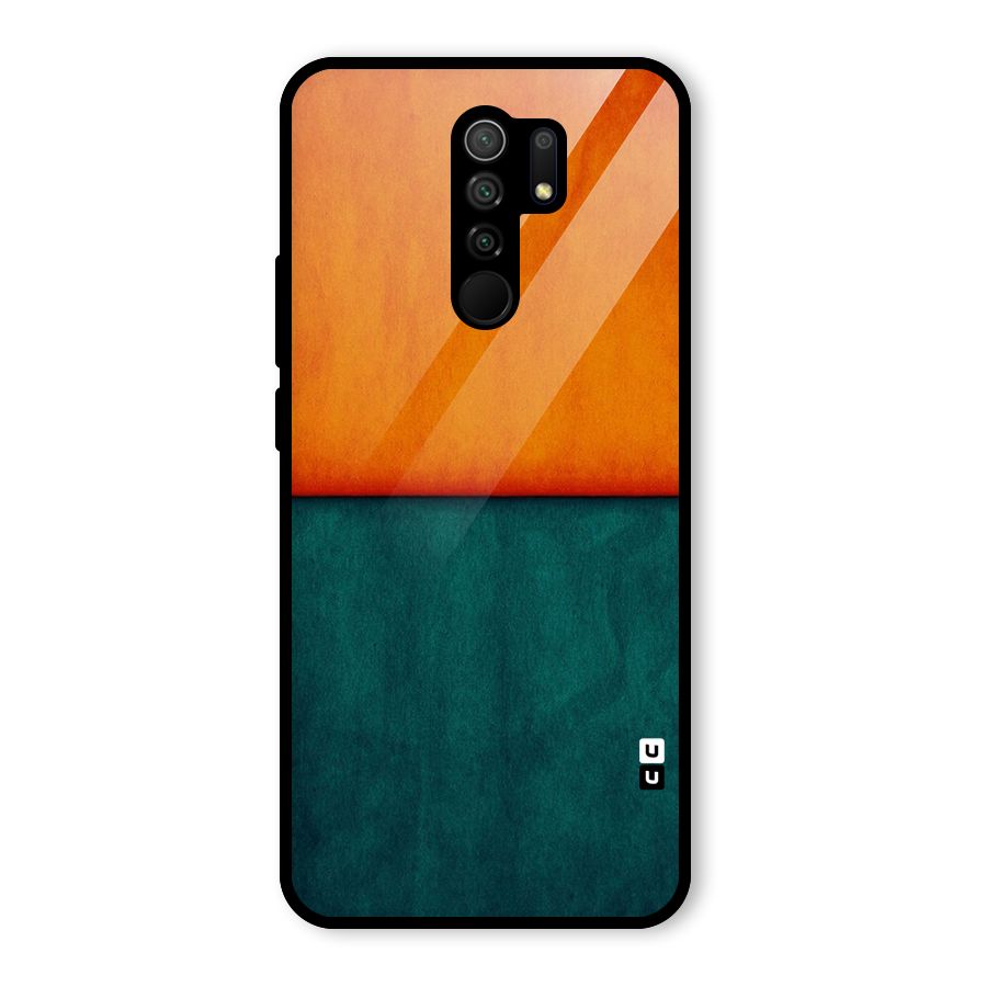 Orange Green Shade Glass Back Case for Poco M2