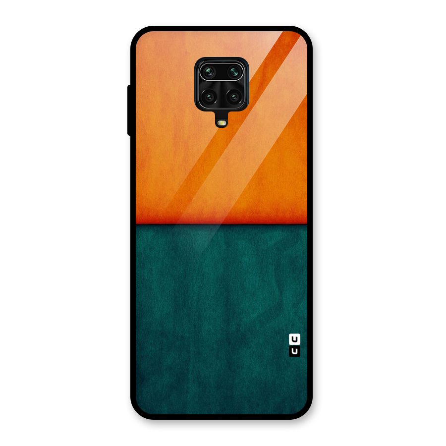 Orange Green Shade Glass Back Case for Poco M2 Pro