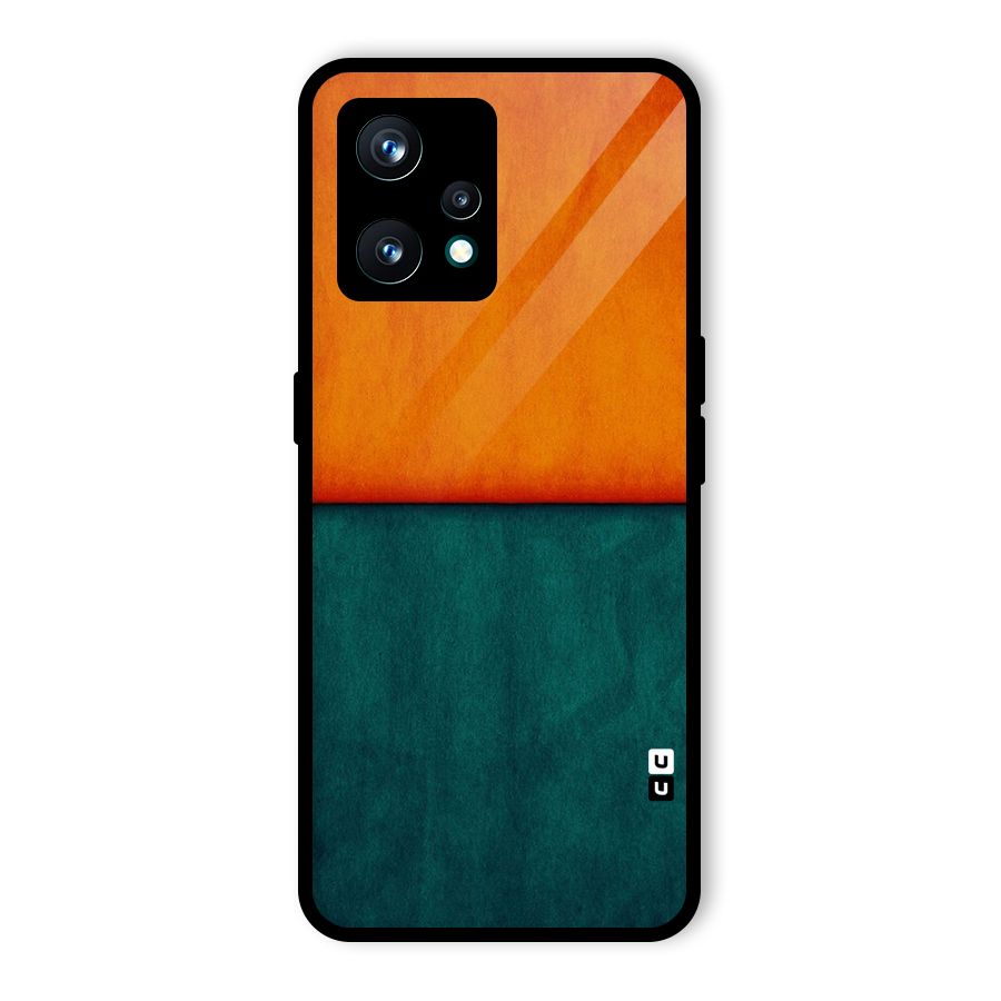 Orange Green Shade Glass Back Case for Realme 9 Pro Plus 5G