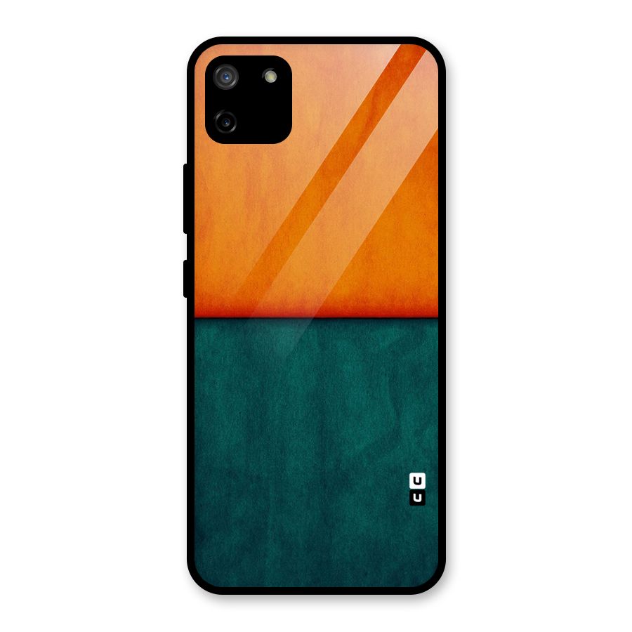 Orange Green Shade Glass Back Case for Realme C11