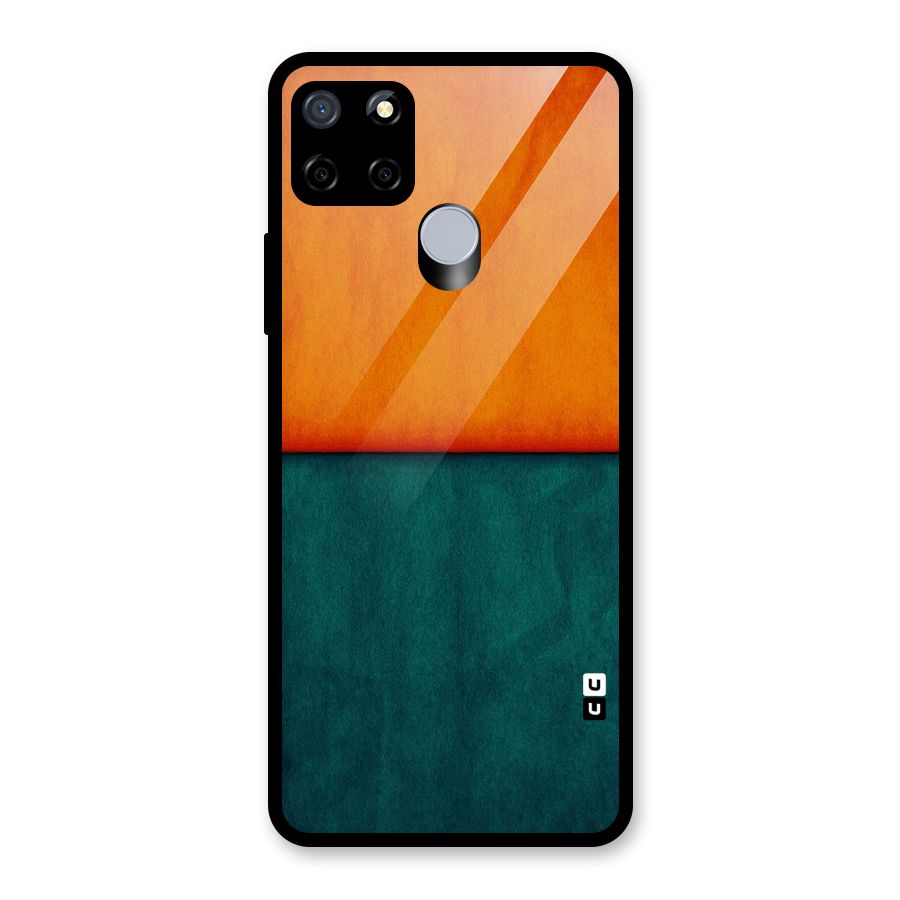 Orange Green Shade Glass Back Case for Realme C12