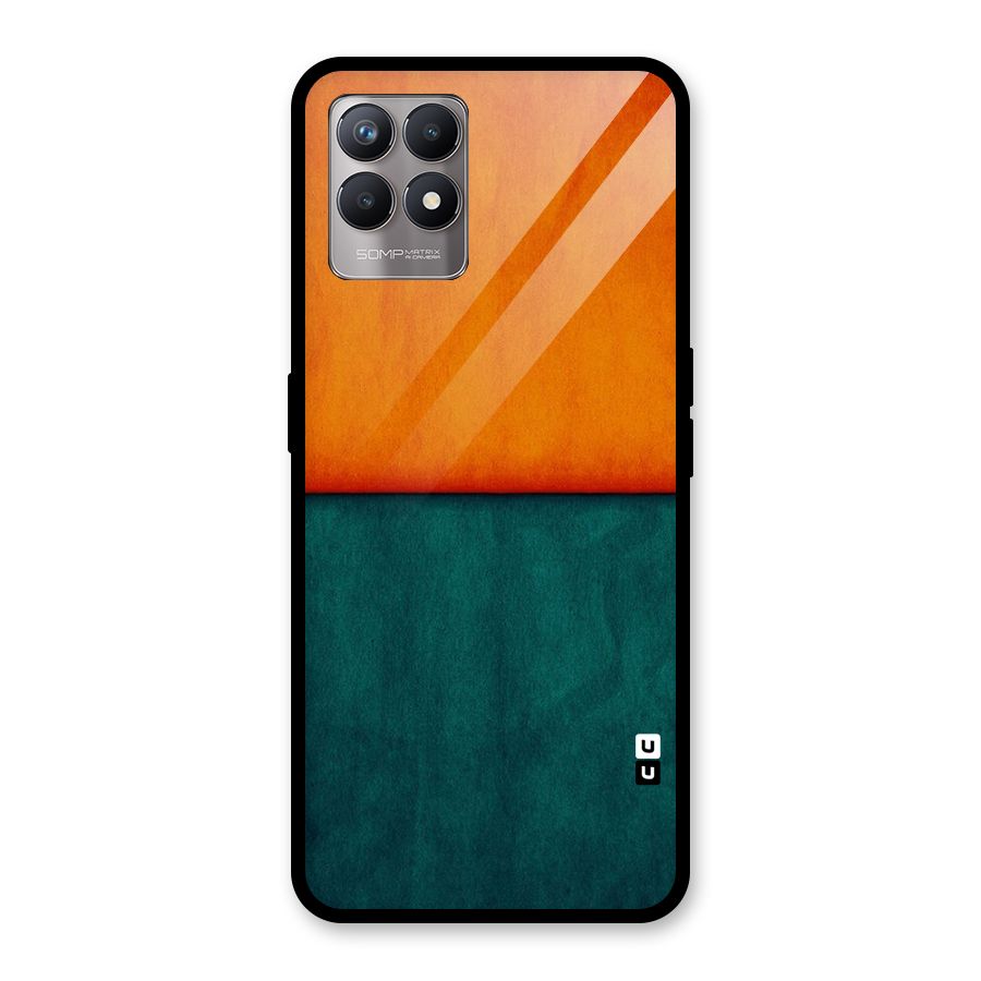 Orange Green Shade Glass Back Case for Realme Narzo 50
