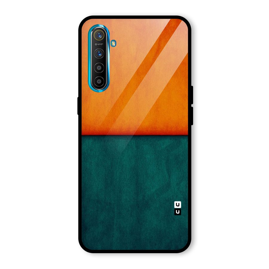 Orange Green Shade Glass Back Case for Realme X2