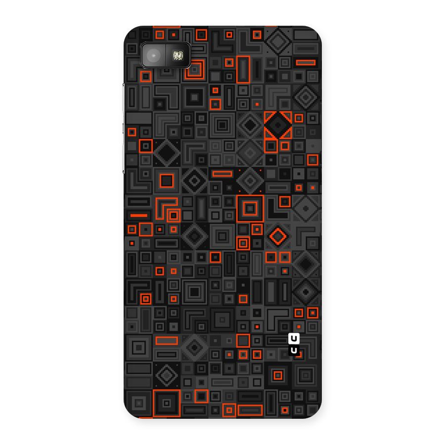 Orange Shapes Abstract Back Case for Blackberry Z10