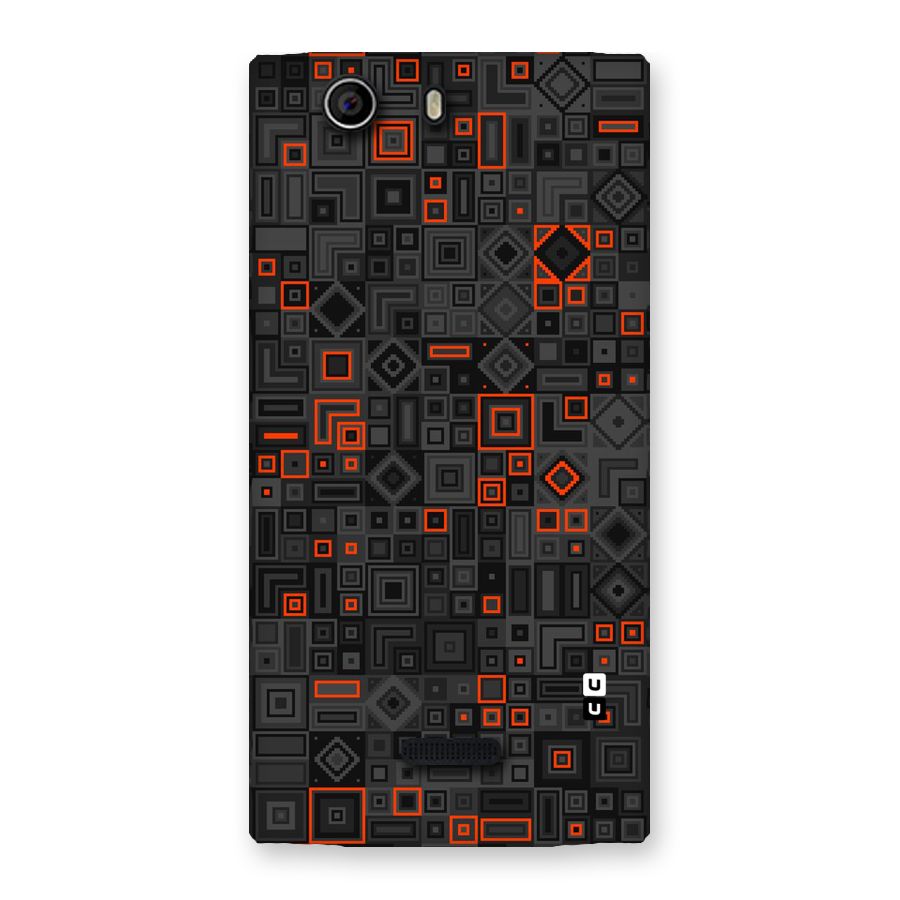 Orange Shapes Abstract Back Case for Canvas Nitro 2 E311