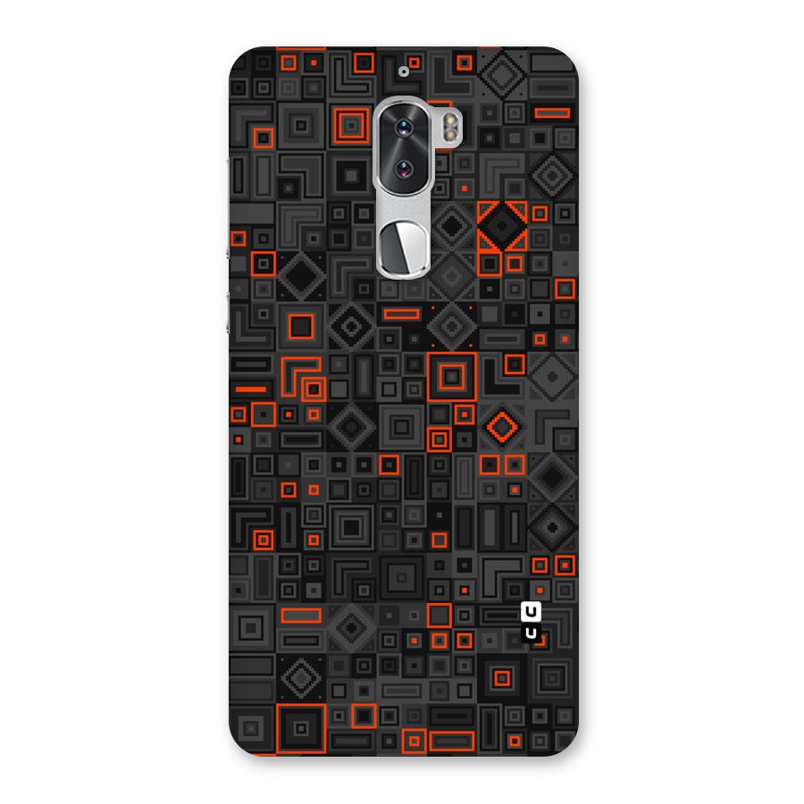 Orange Shapes Abstract Back Case for Coolpad Cool 1