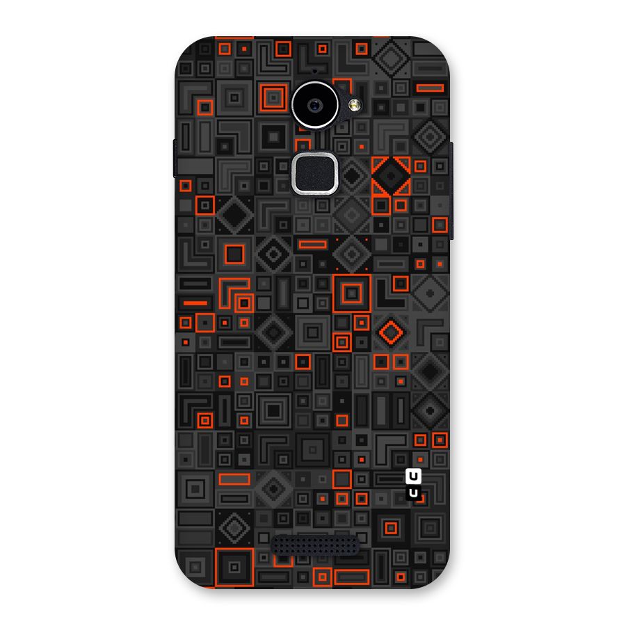 Orange Shapes Abstract Back Case for Coolpad Note 3 Lite