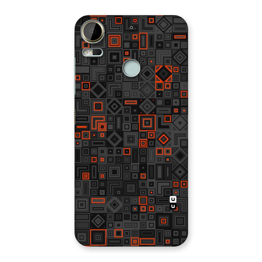 Orange Shapes Abstract Back Case for Desire 10 Pro