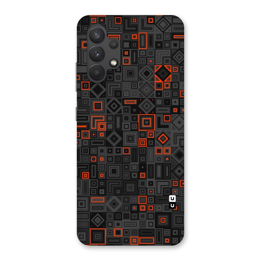 Orange Shapes Abstract Back Case for Galaxy A32