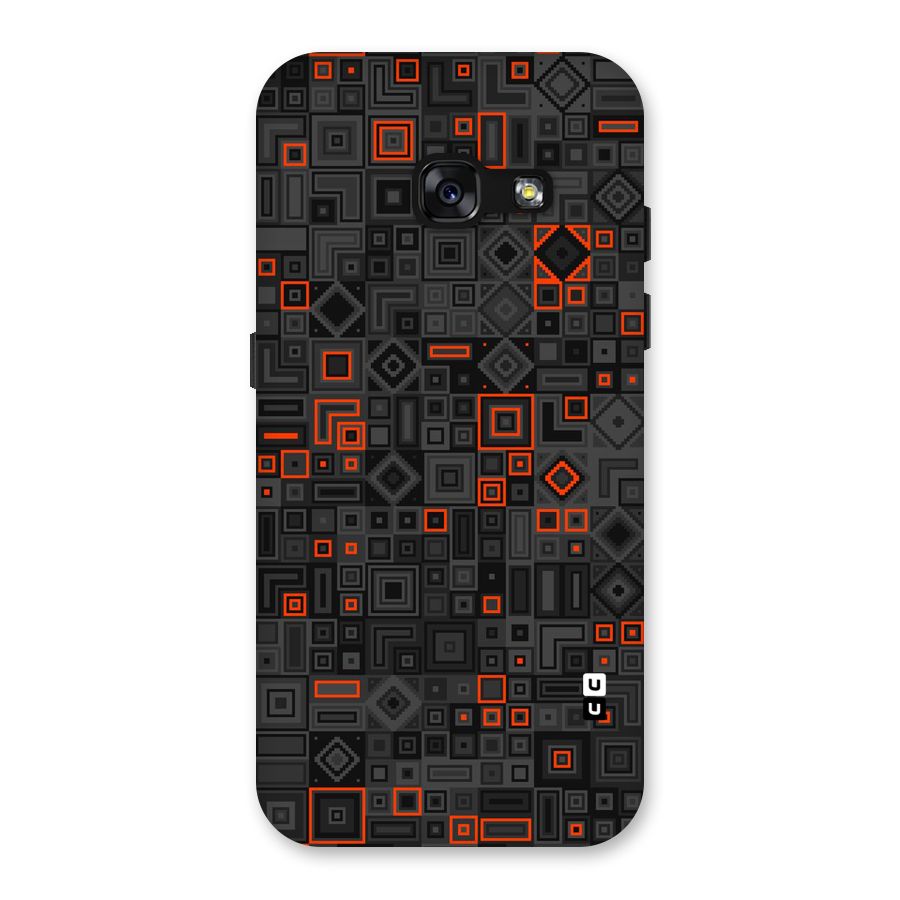 Orange Shapes Abstract Back Case for Galaxy A3 (2017)