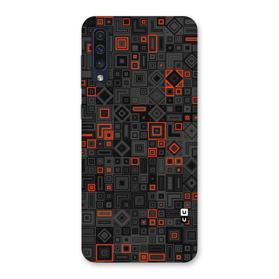 Orange Shapes Abstract Back Case for Galaxy A50