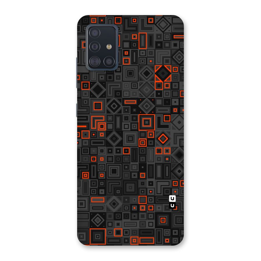Orange Shapes Abstract Back Case for Galaxy A51