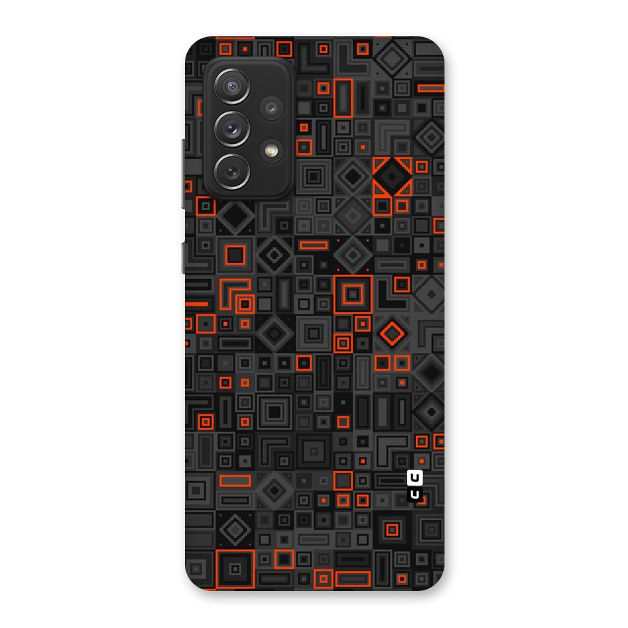 Orange Shapes Abstract Back Case for Galaxy A72