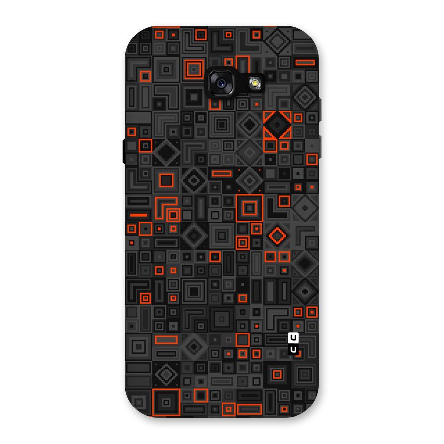 Orange Shapes Abstract Back Case for Galaxy A7 (2017)