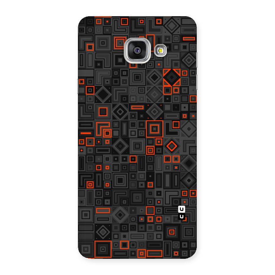 Orange Shapes Abstract Back Case for Galaxy A7 2016