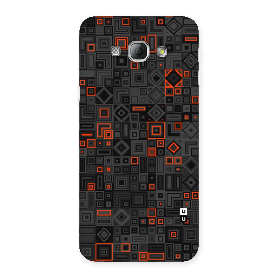 Orange Shapes Abstract Back Case for Galaxy A8
