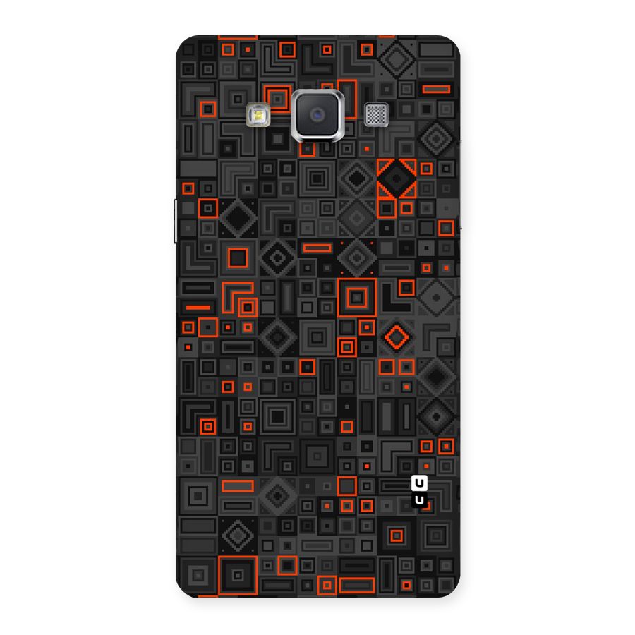 Orange Shapes Abstract Back Case for Galaxy Grand 3