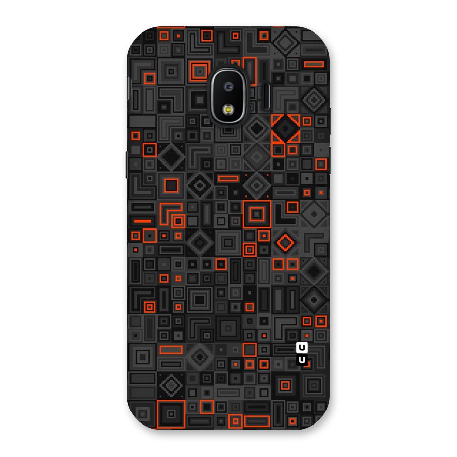 Orange Shapes Abstract Back Case for Galaxy J2 Pro 2018