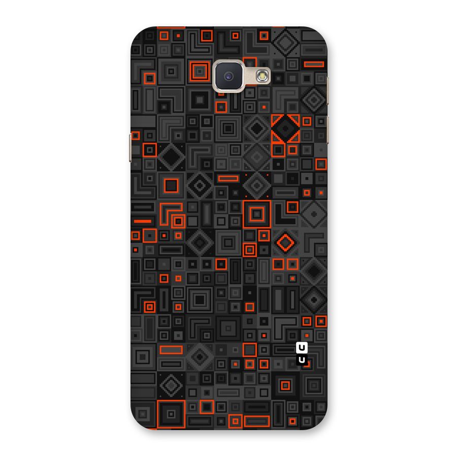 Orange Shapes Abstract Back Case for Galaxy J5 Prime