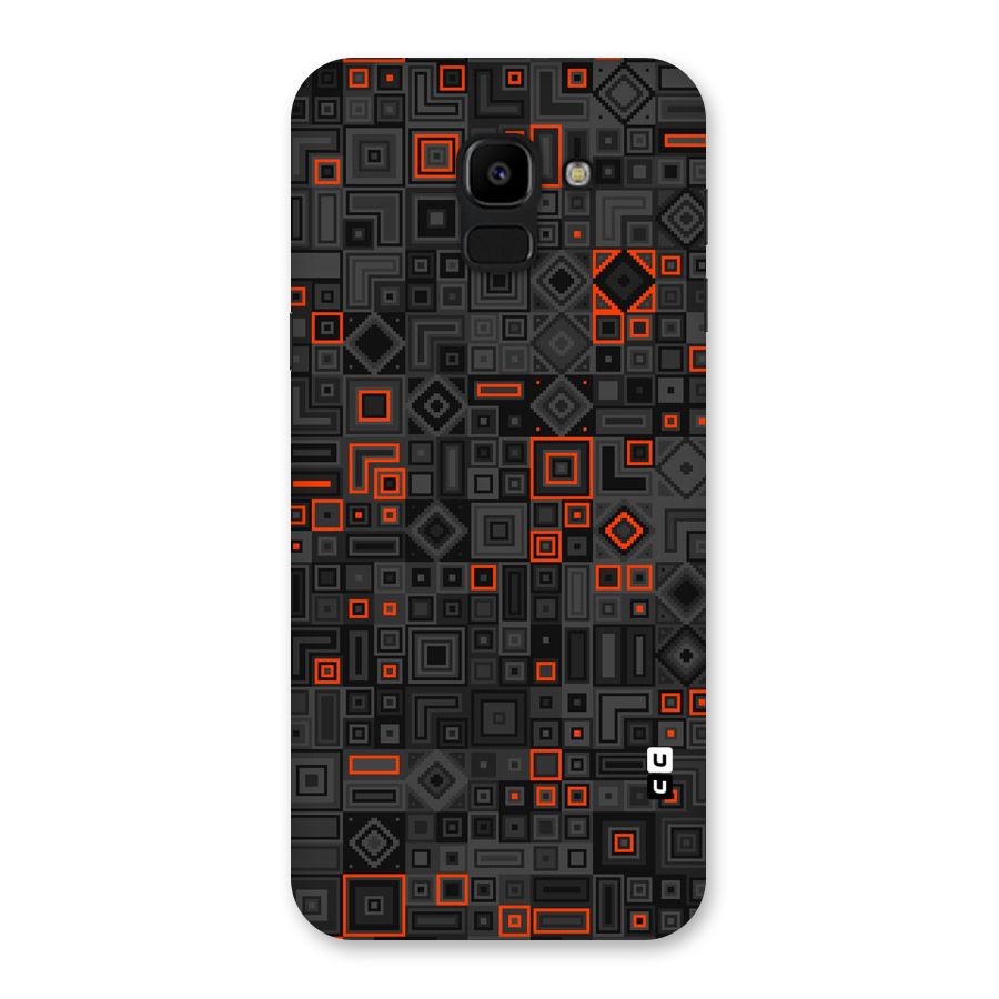 Orange Shapes Abstract Back Case for Galaxy J6
