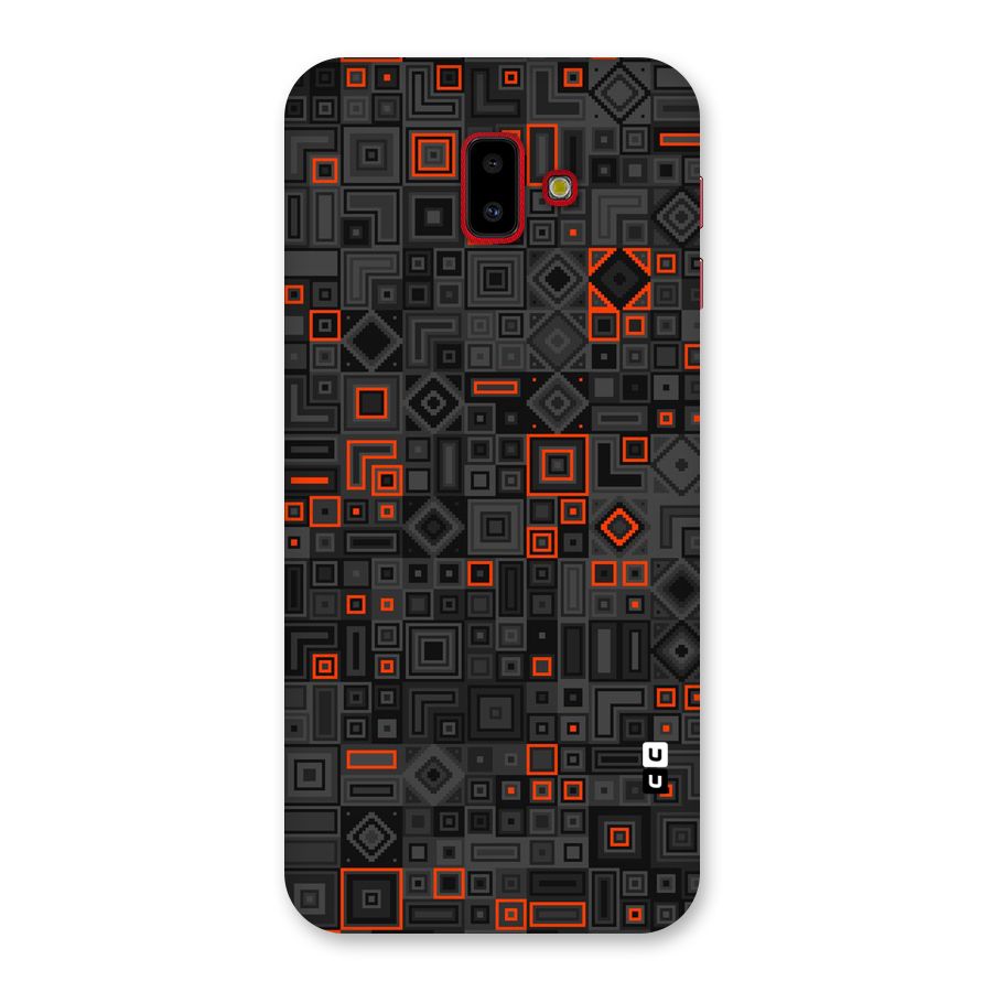 Orange Shapes Abstract Back Case for Galaxy J6 Plus