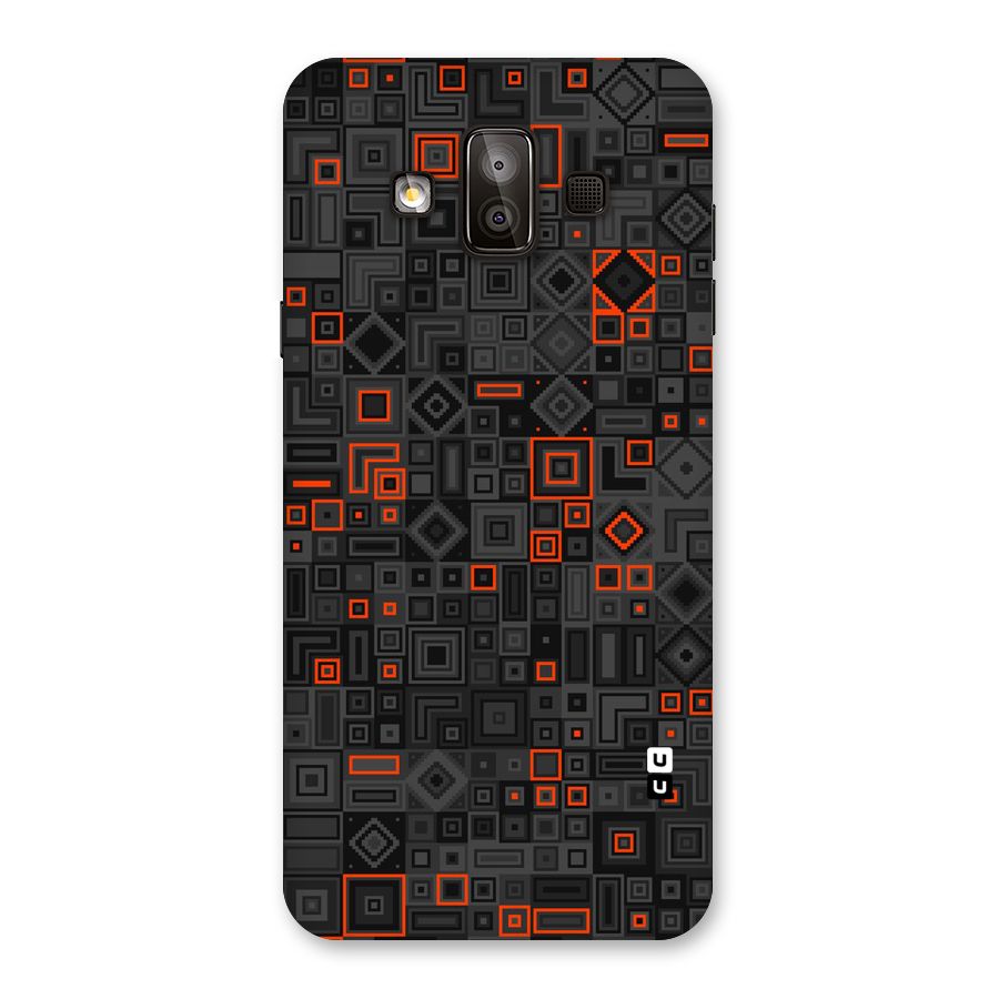 Orange Shapes Abstract Back Case for Galaxy J7 Duo